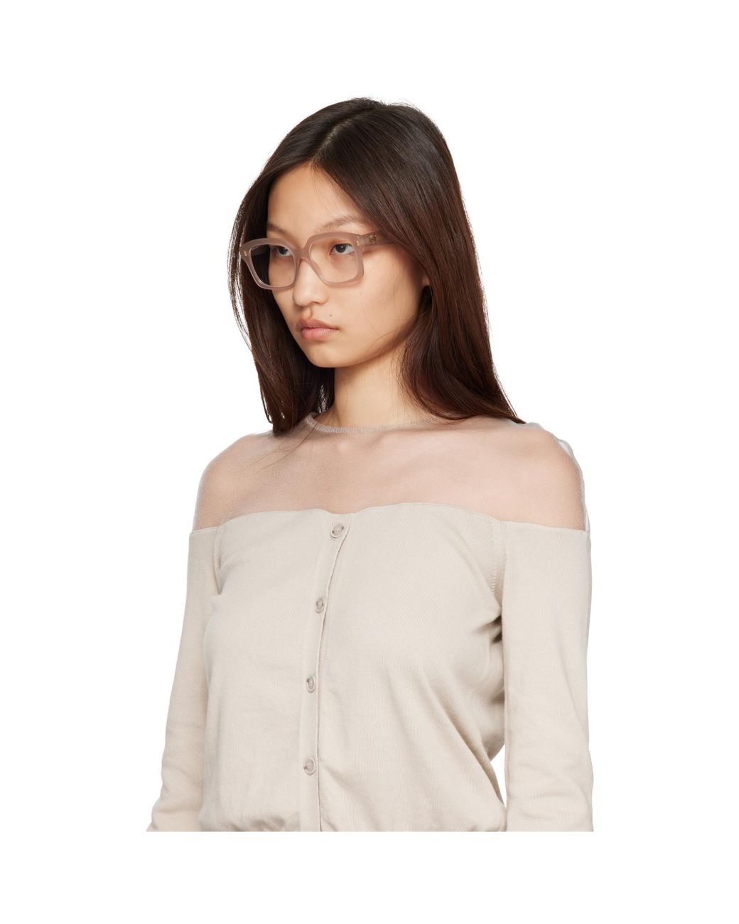 Loewe Brown Taupe Anagram Glasses