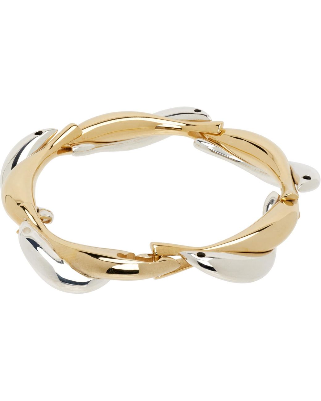 Bottega Veneta Metallic Sardine Bracelet