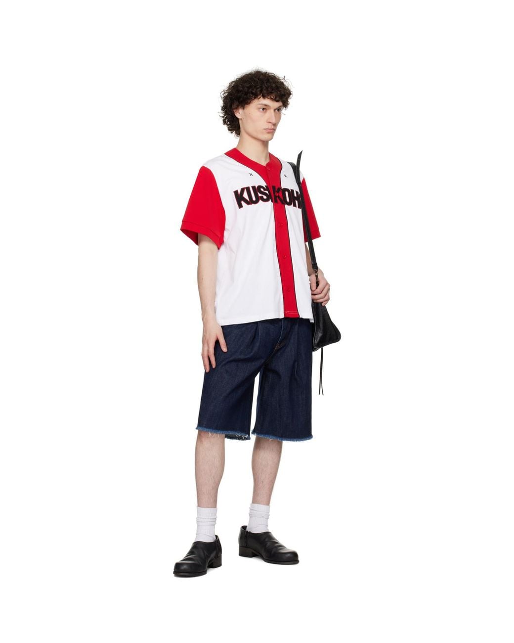 Kusikohc Red Baseball Shirt for men