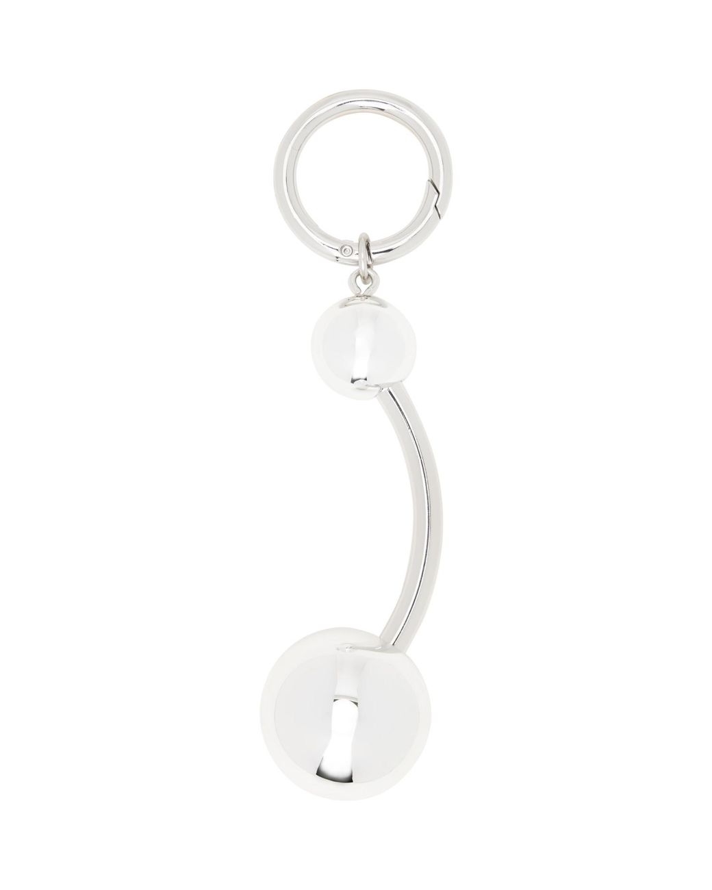 Justine Clenquet White Connie Piercing Keychain for men