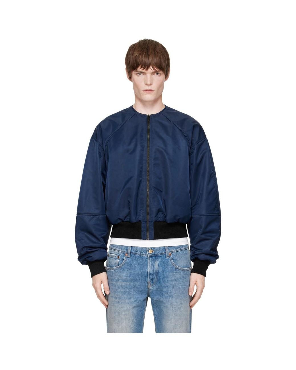 HYACYN Blue Laminim Jacket for men