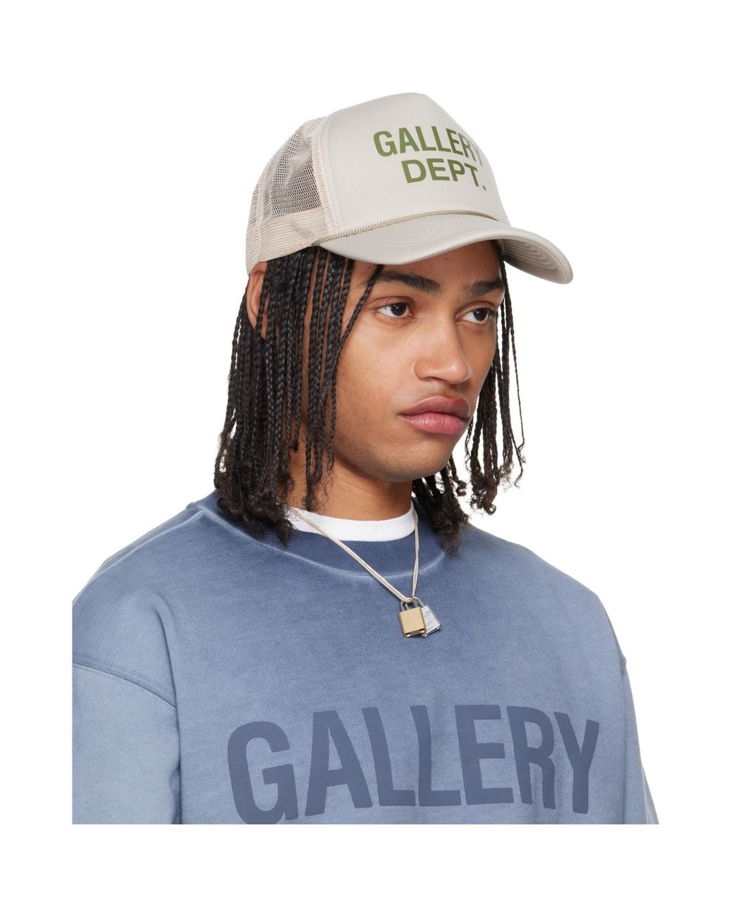 GALLERY DEPT. Blue Gd Logo Trucker Cap for men