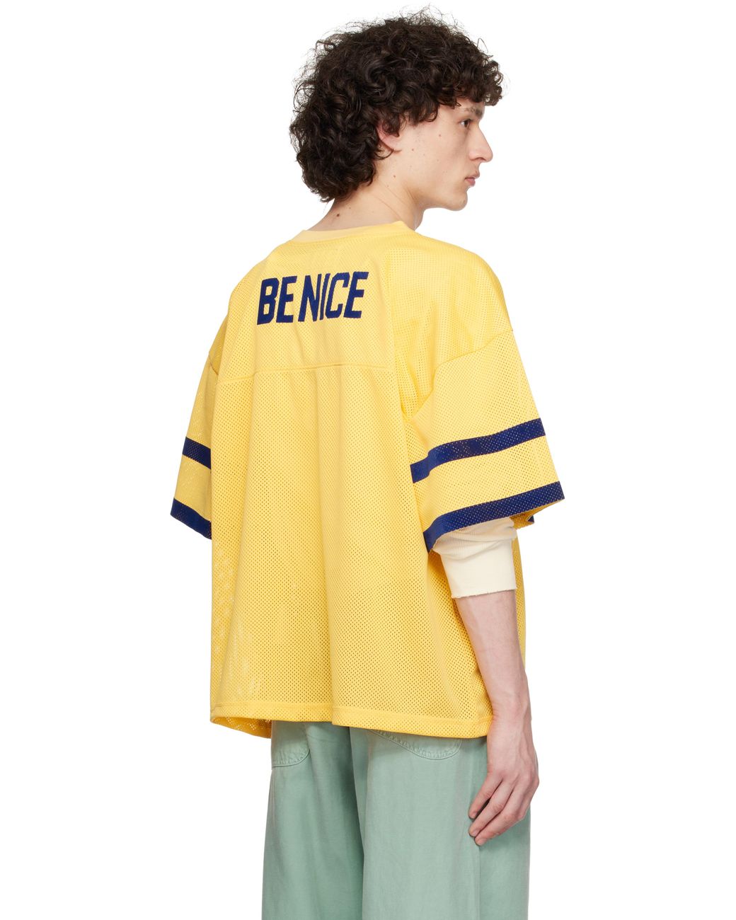 ERL 'Venice 76' Football Jersey in Yellow for Men | Lyst