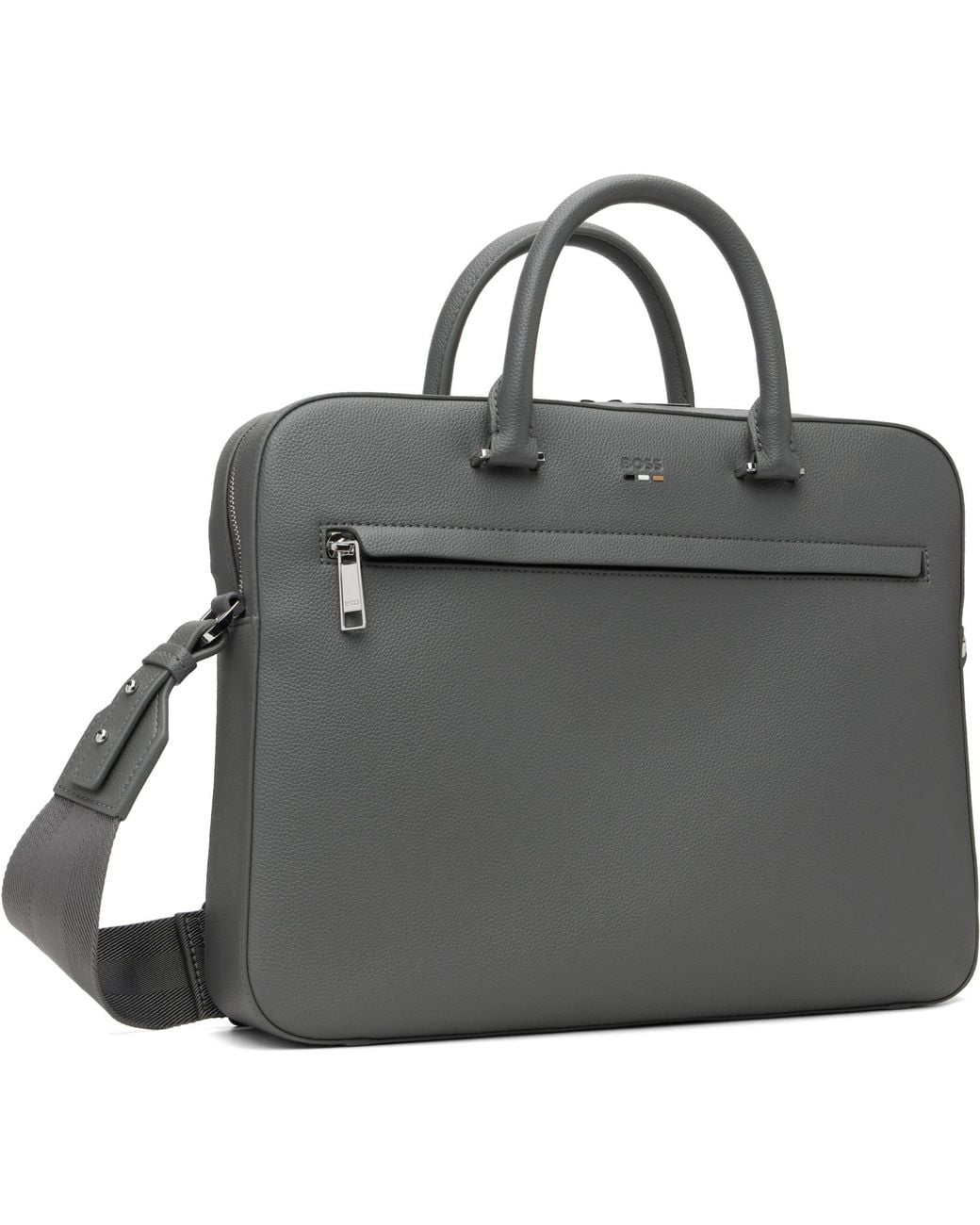 Boss Black Logo-Emed Document Briefcase for men