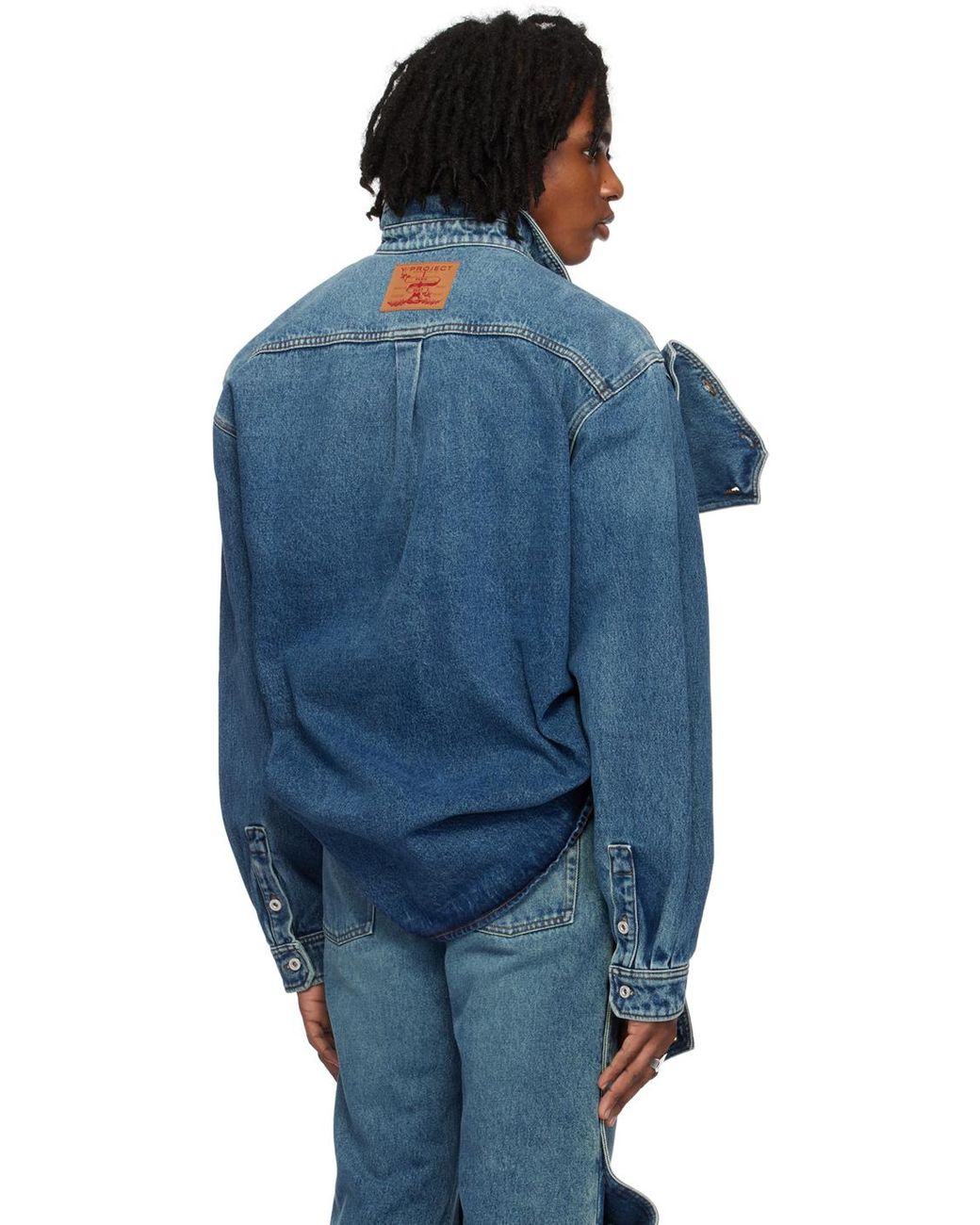 Y. Project Snap Off Denim Shirt in Blue for Men | Lyst Australia Y. Project Snap Off Denim Shirt in Blue for Men | Lyst Australia