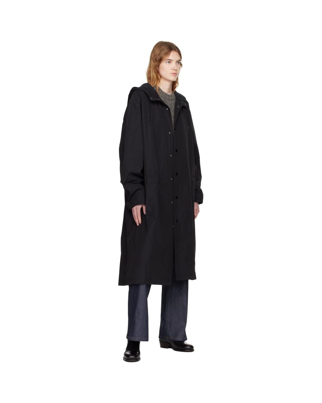 A.P.C. Black Long Parka