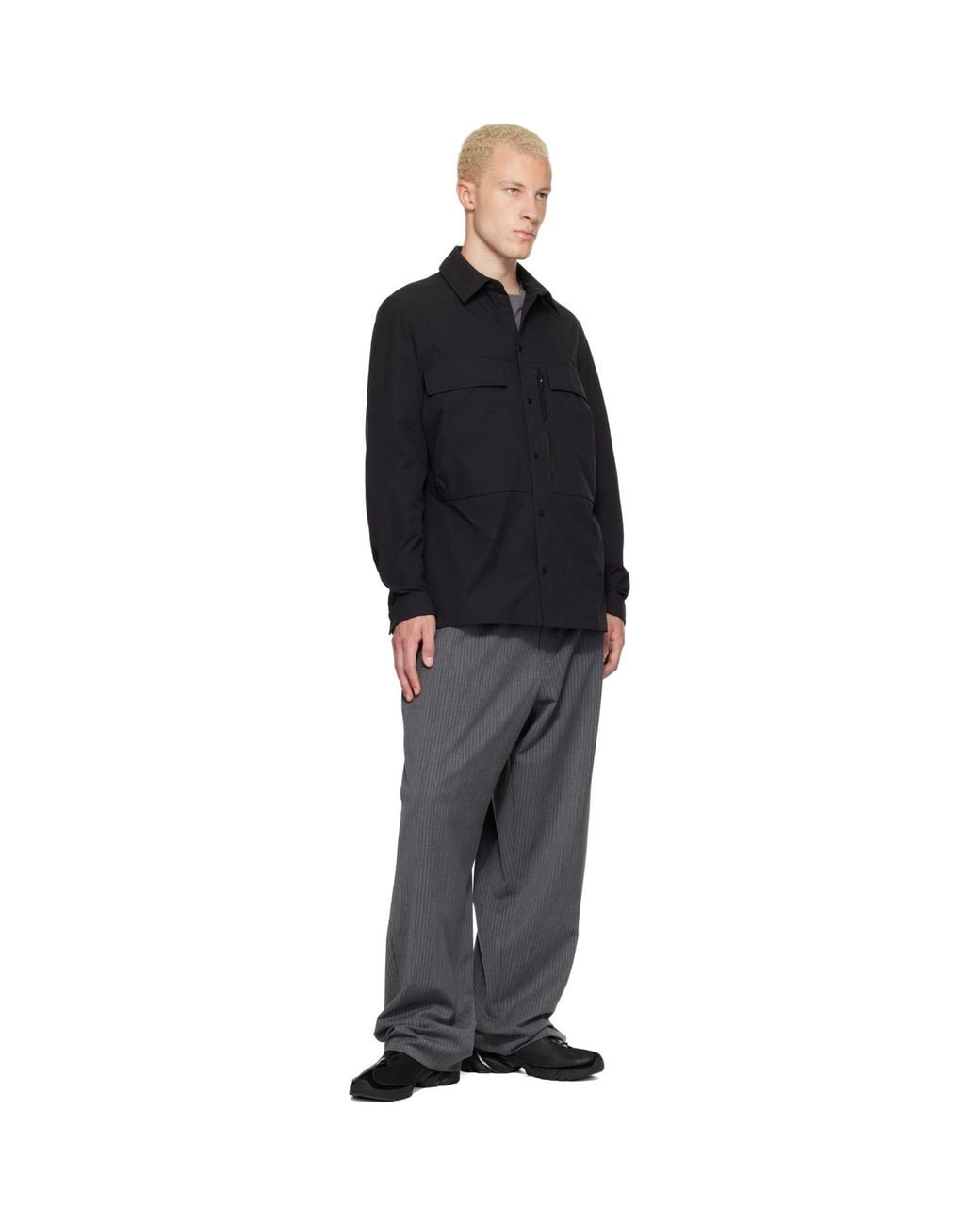 Moncler Black Ripstop Shirt for men