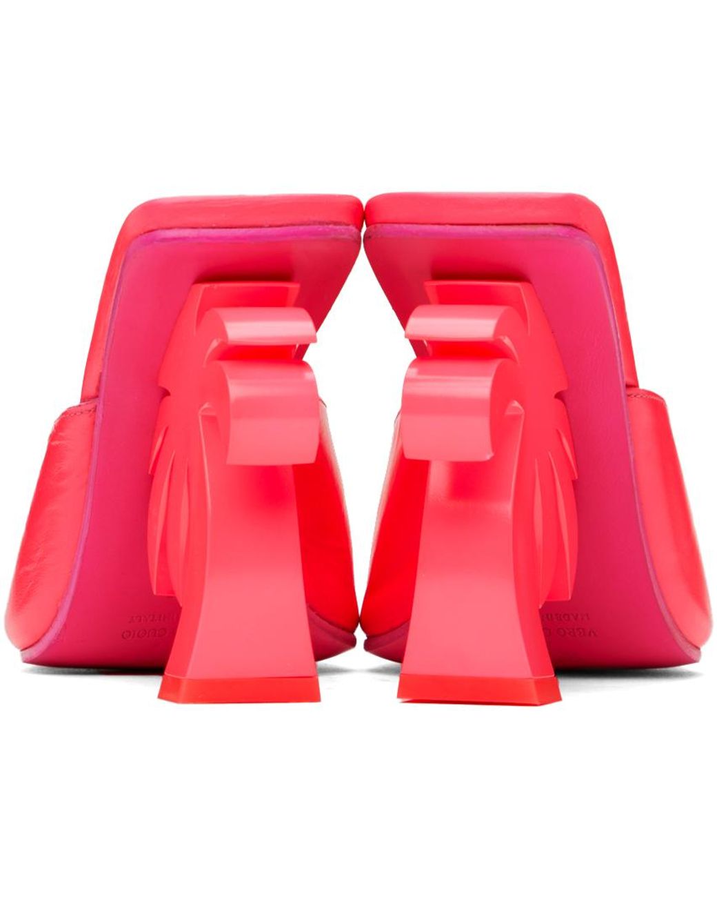 Palm Angels Red Mule Palm Heels