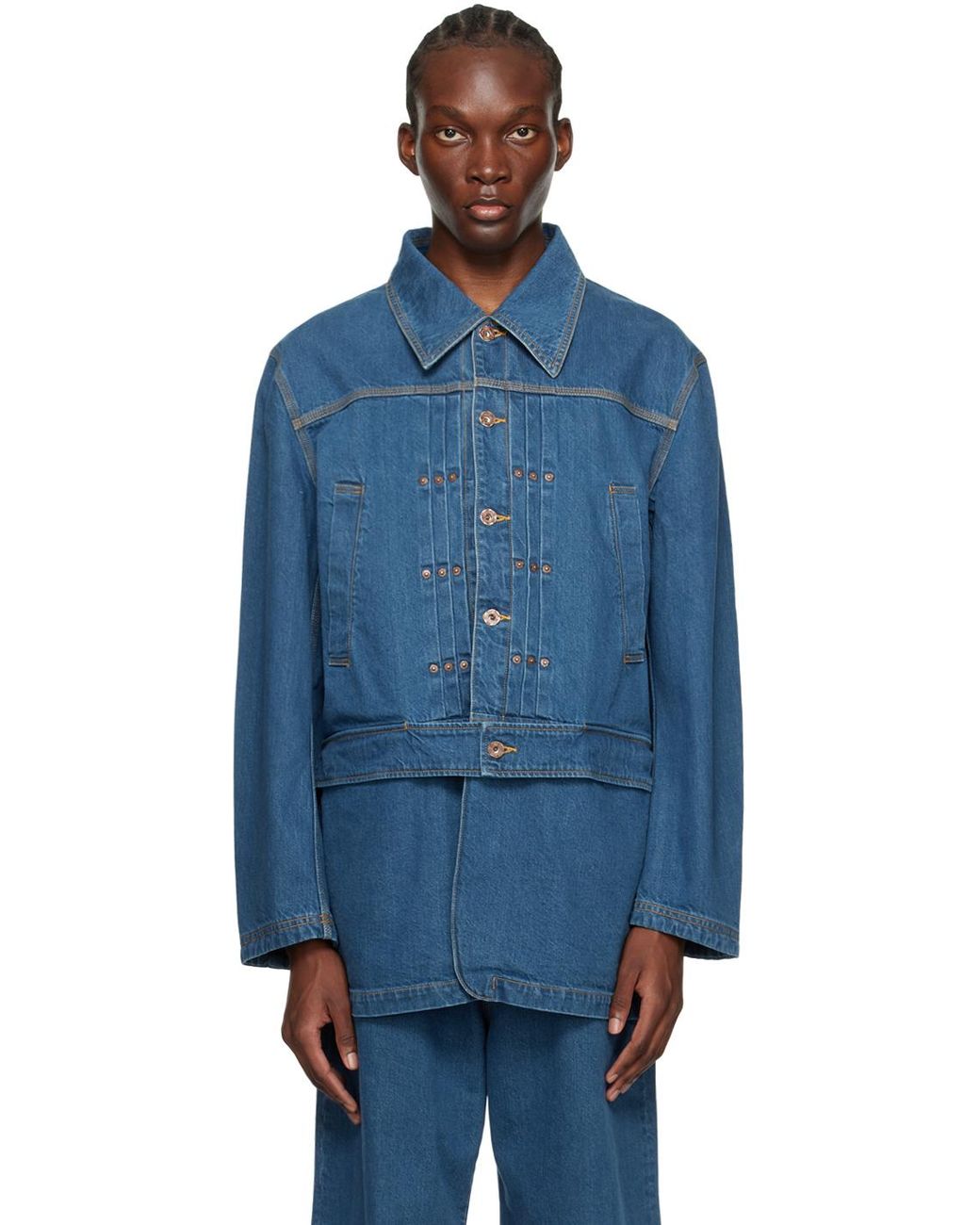 SOSHIOTSUKI 'the Bdh' Denim Jacket in Blue for Men | Lyst UK