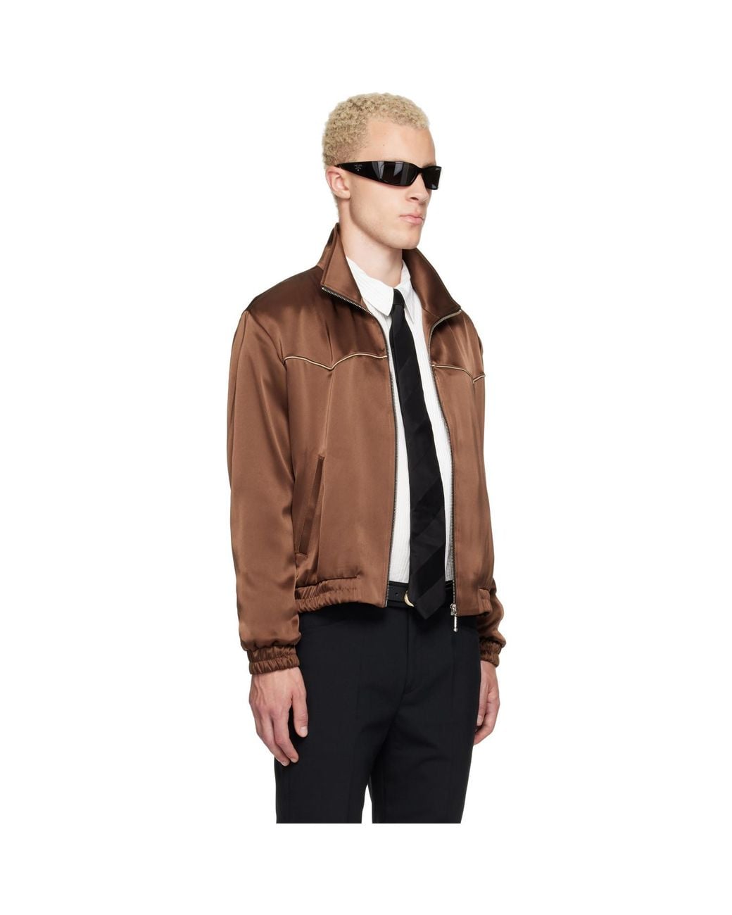 Ernest W. Baker Brown Ssense Exclusive Western Track Jacket for men