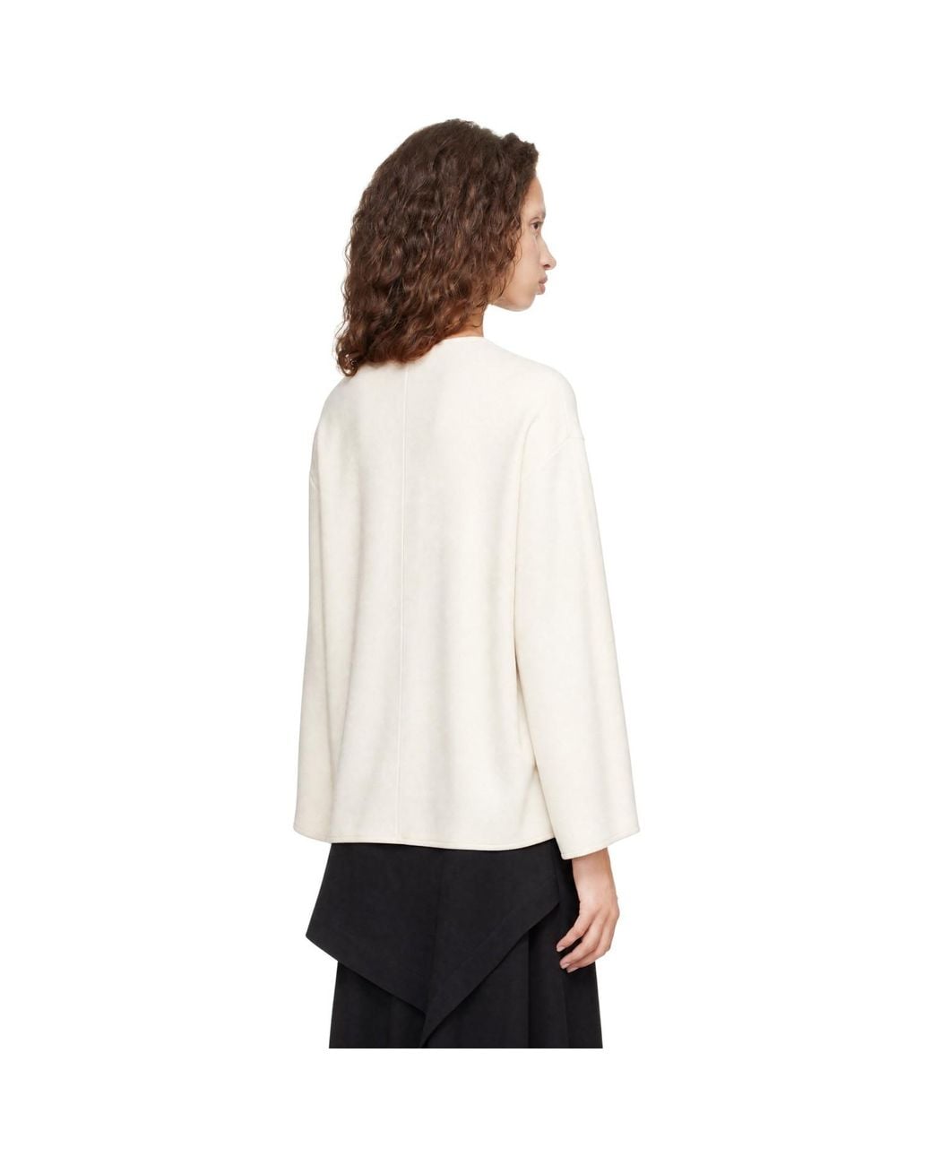 Rohe White Off- Double-Faced Wool Pankou Jacket