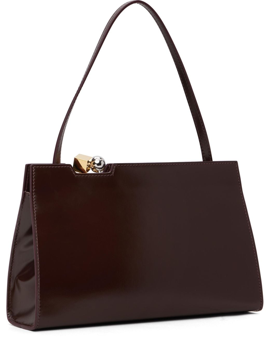 Jacquemus Purple Burgundy 'The Salon' Bag