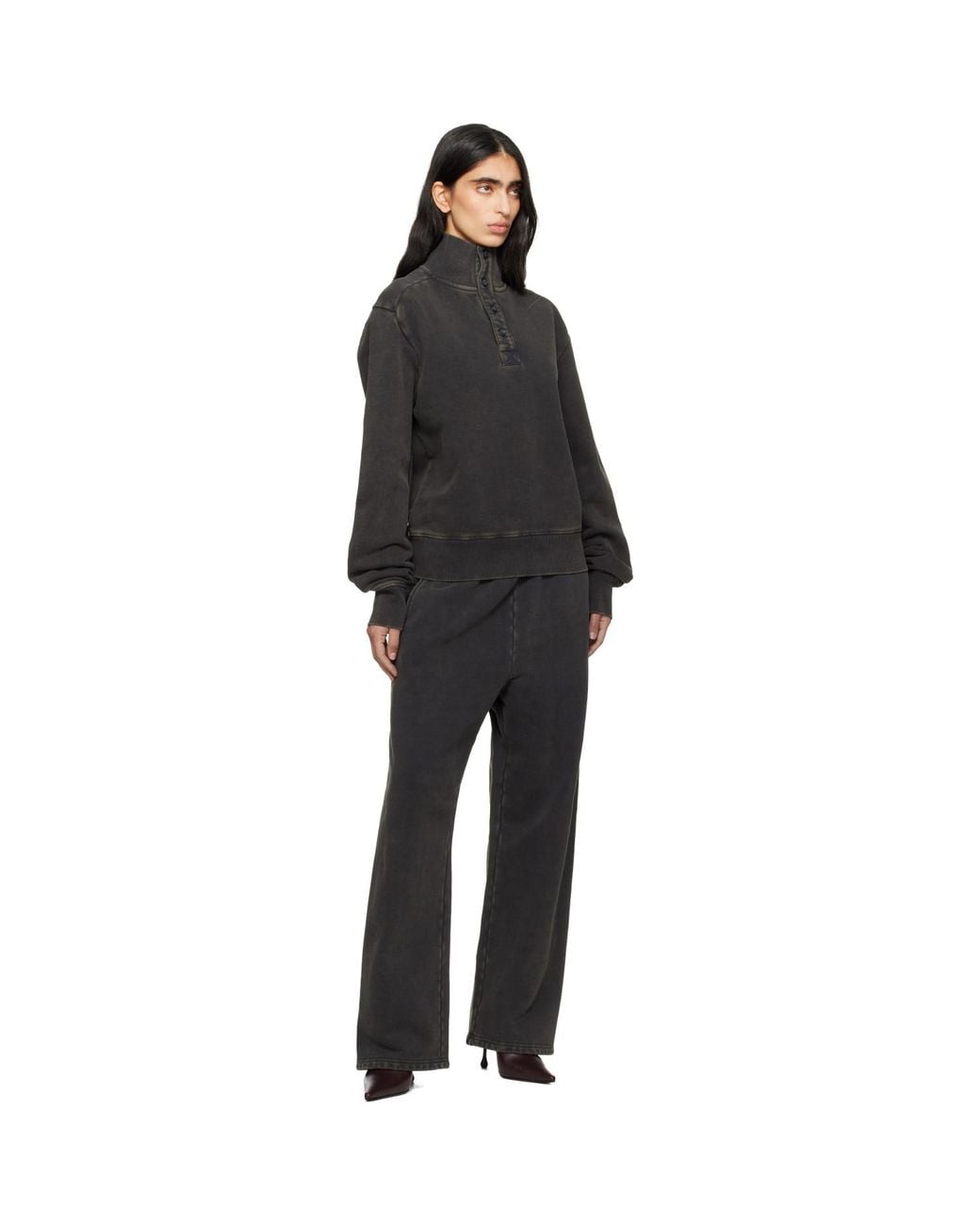 Entire studios Black Straight Leg Sweatpants