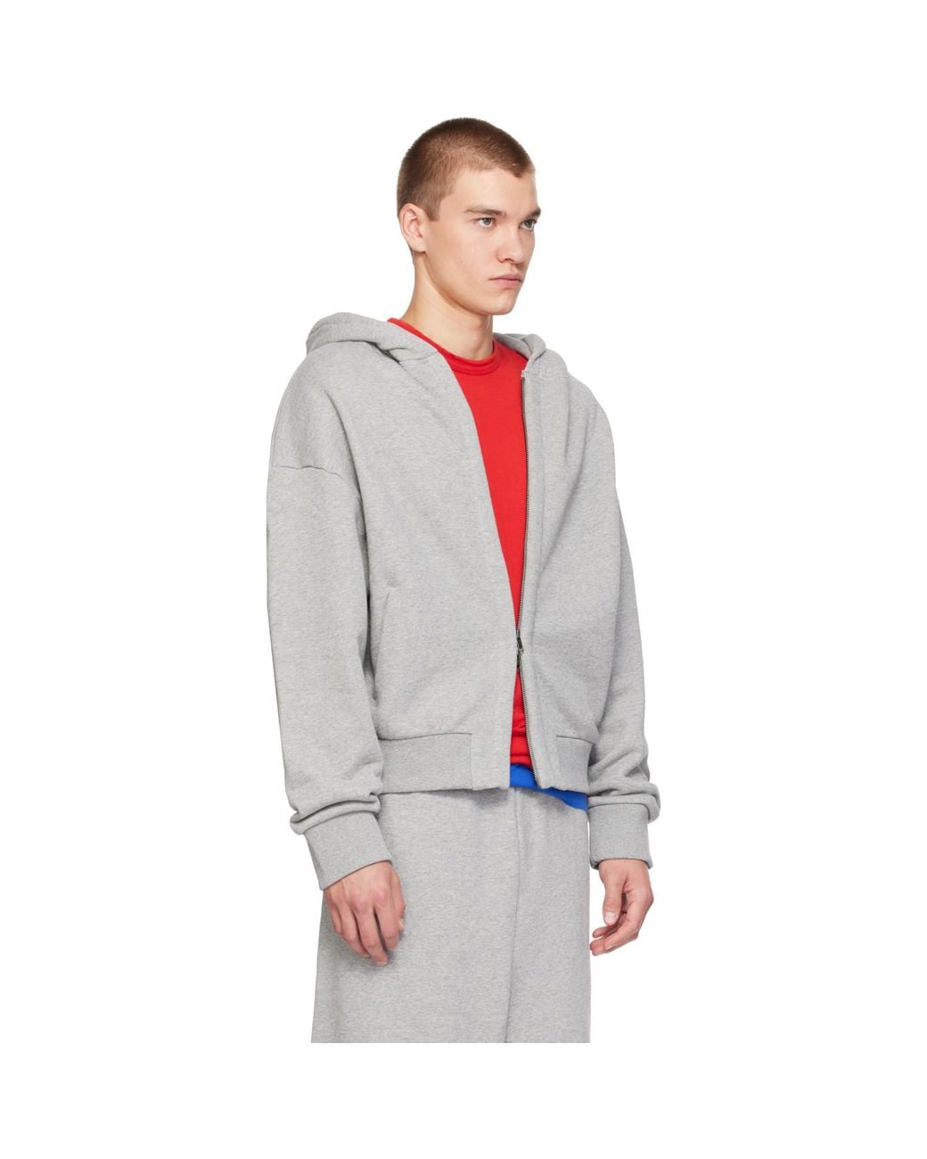Entire studios Gray Thermal V2 Hoodie for men