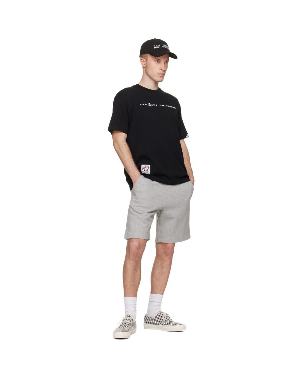 Aape By A Bathing Ape Black 'Aapeunvs' T-Shirt for men