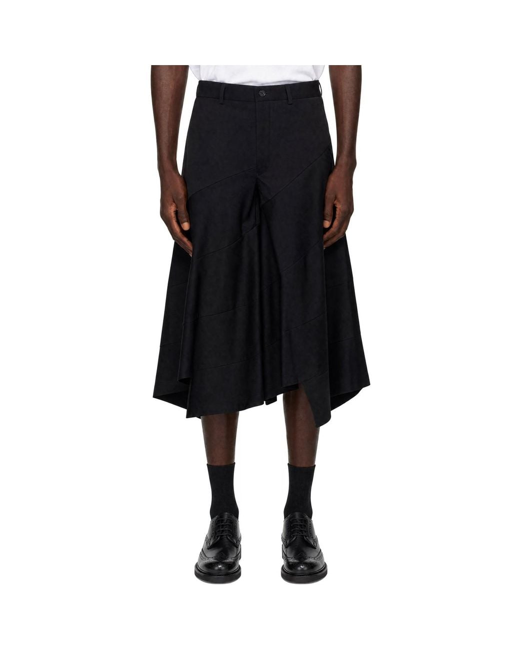 Comme des Garçons Black Gabardine Trousers for men