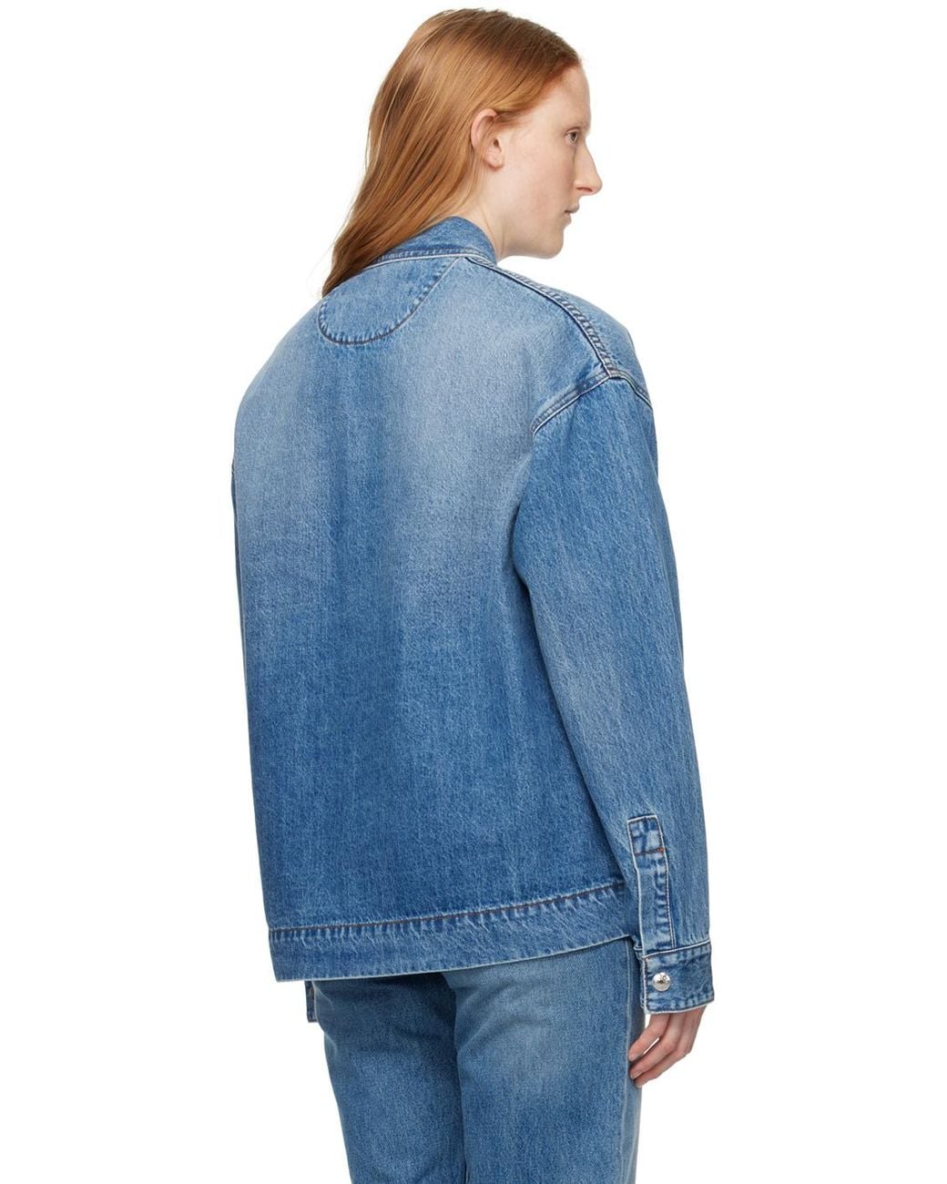 Jacquemus Blue Les Sculptures 'la Chemise De-nîmes' Denim Jacket