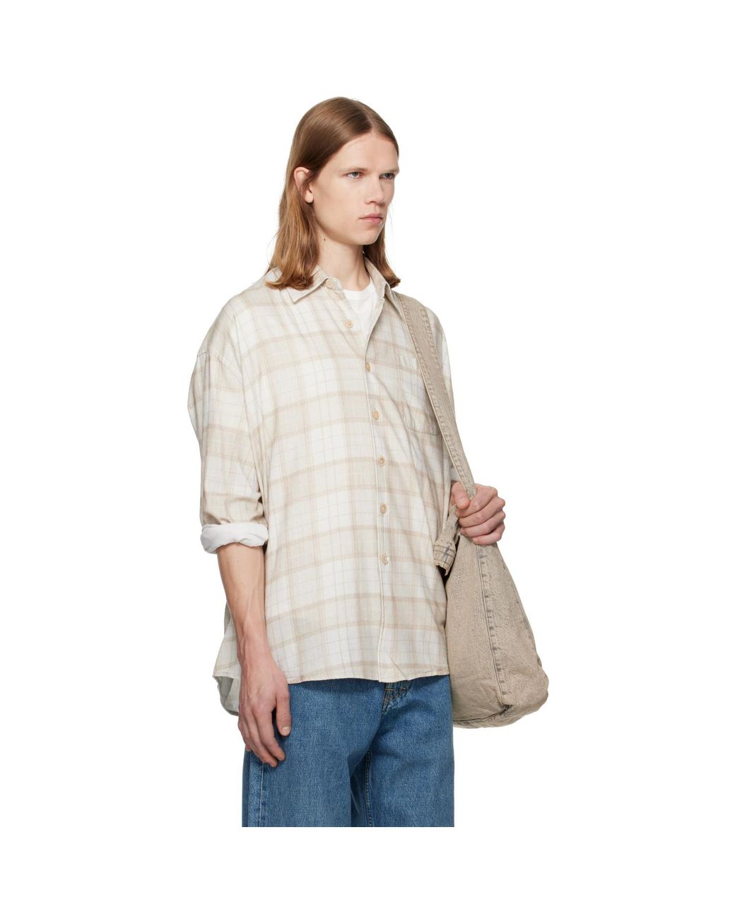 Our Legacy Natural Borrowed Shirt for men