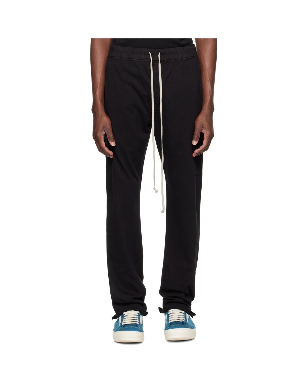 Rick Owens Black Tower Berlin Drawstring Sweatpants for men