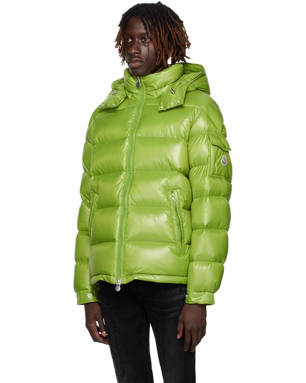 Moncler Green Maya Down Jacket for Men Lyst Canada