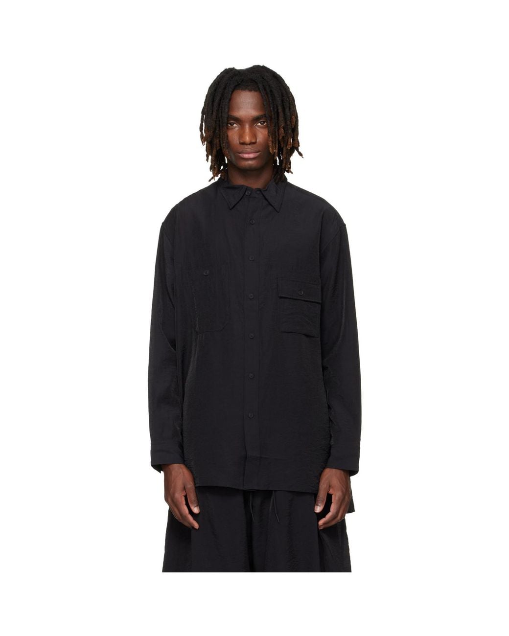 Y-3 Black Long Sleeve Shirt for men