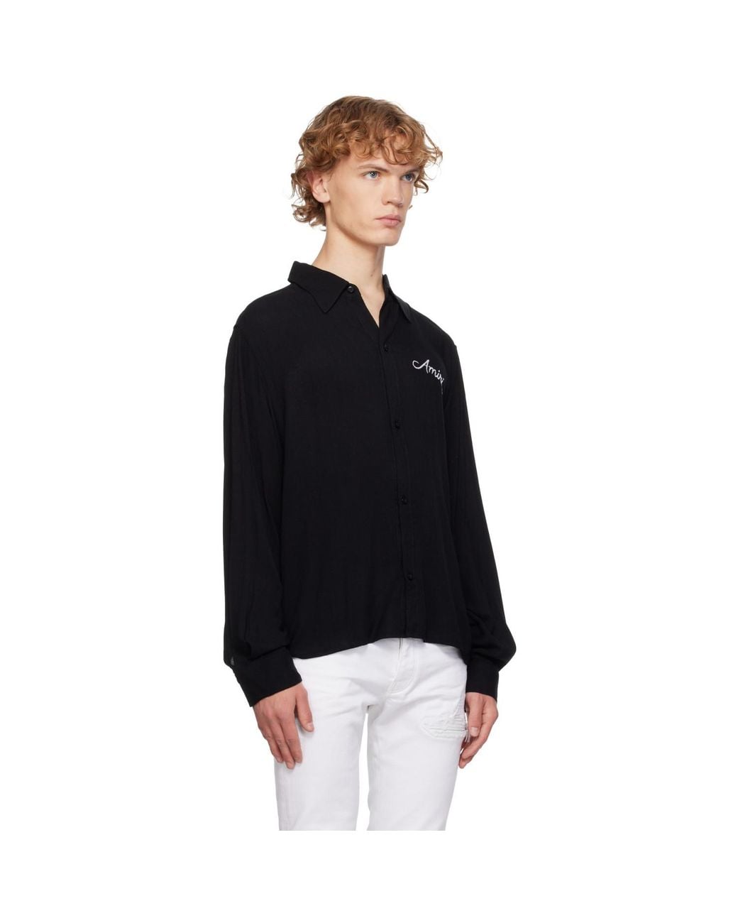 Amiri Black Ma Check Shirt for men
