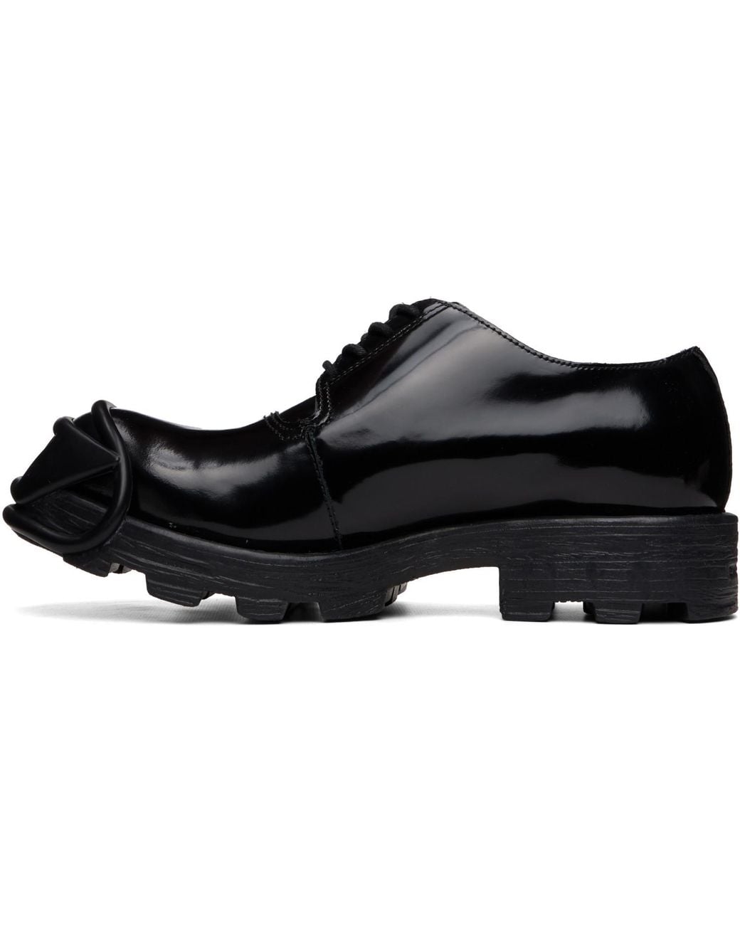 DIESEL Black D-Hammer-Leather Lace-Up Oxfords for men