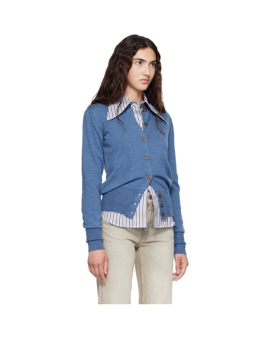 Vivienne Westwood Blue Bea Cardigan