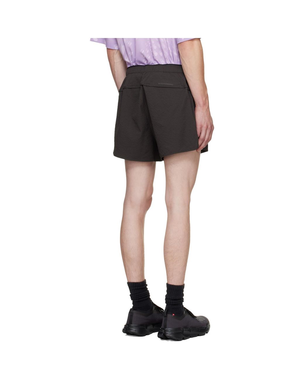 On Shoes Black Performance Volt Running Shorts for men