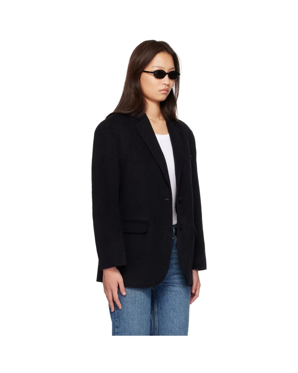 Anine Bing Black Quinn Blazer