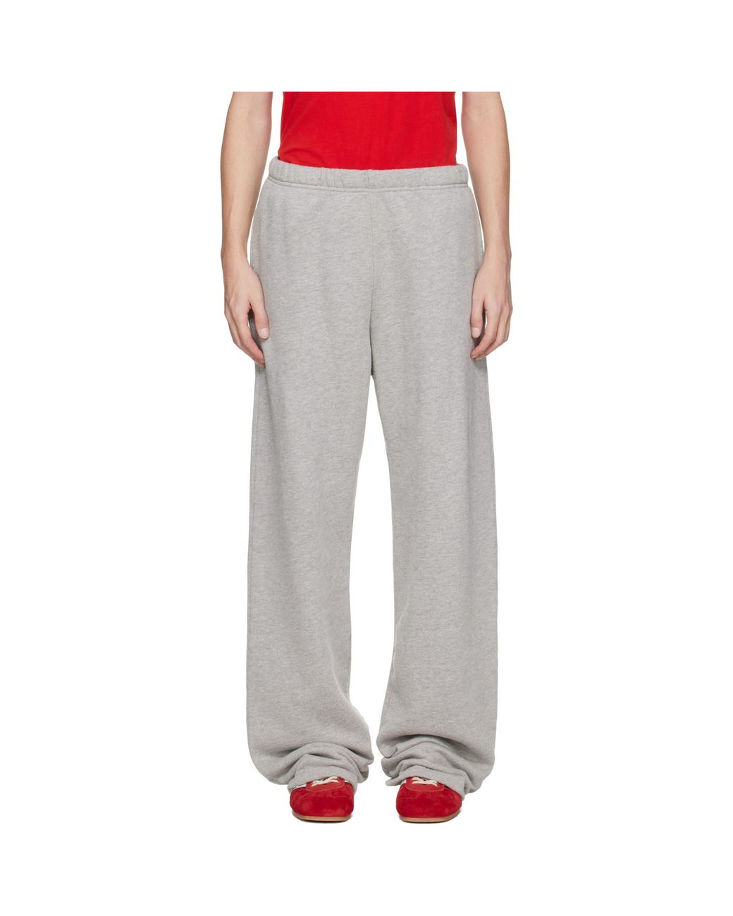 Les Tien White Heavyweight Puddle Sweatpants for men