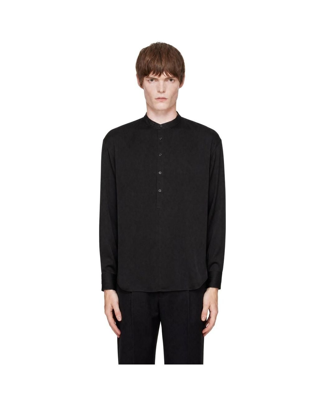 Entire studios Black Underlay Shirt for men