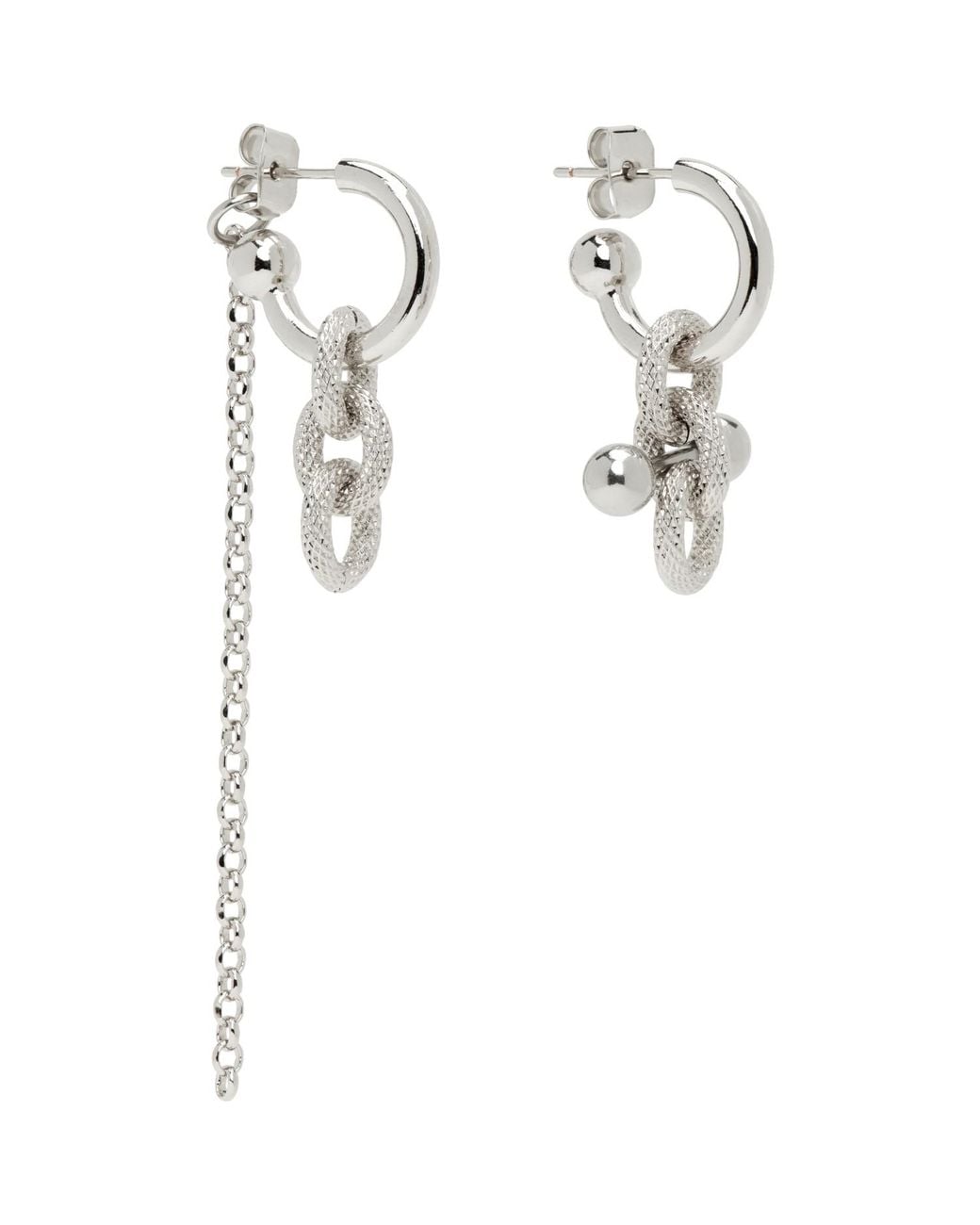 Justine Clenquet White Blake Earrings