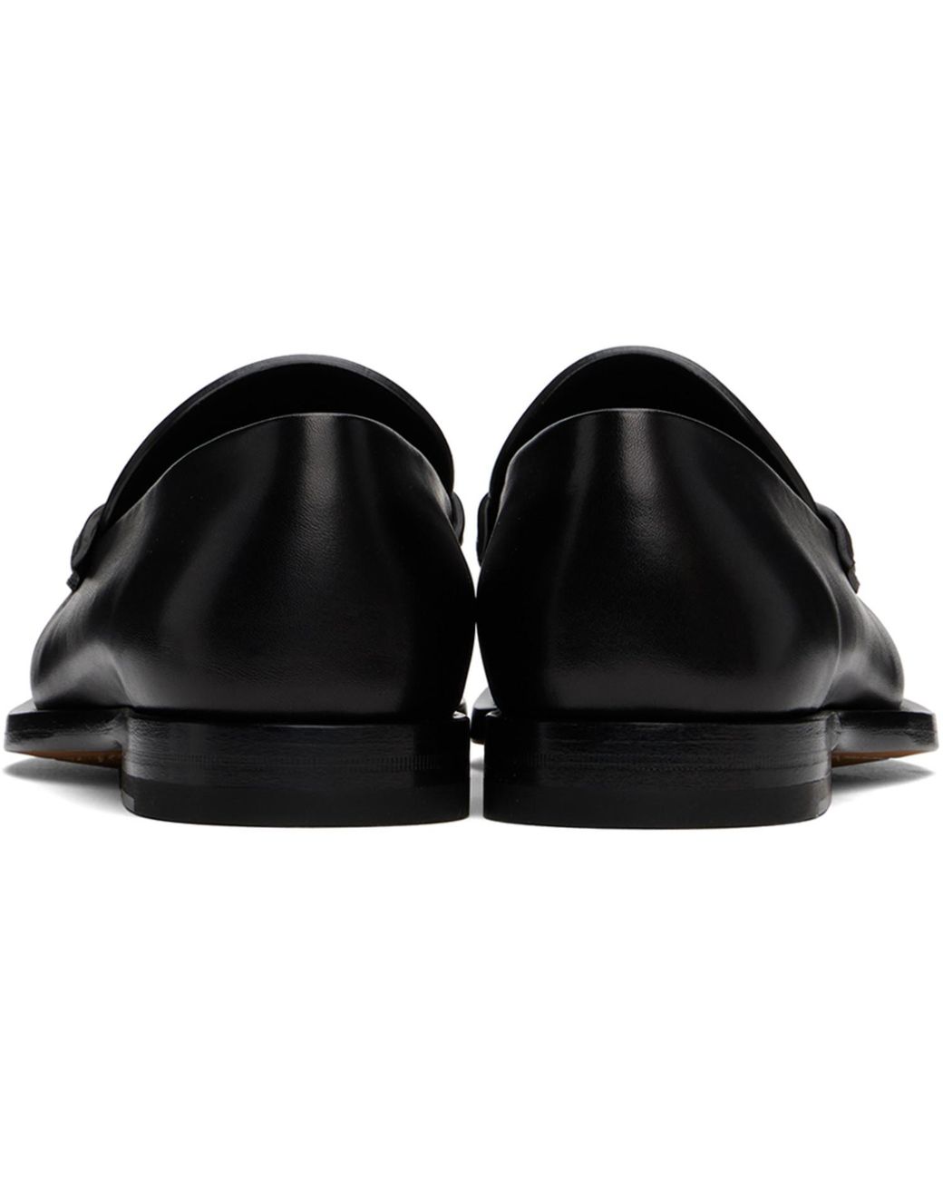 The Row Black Novus Loafers