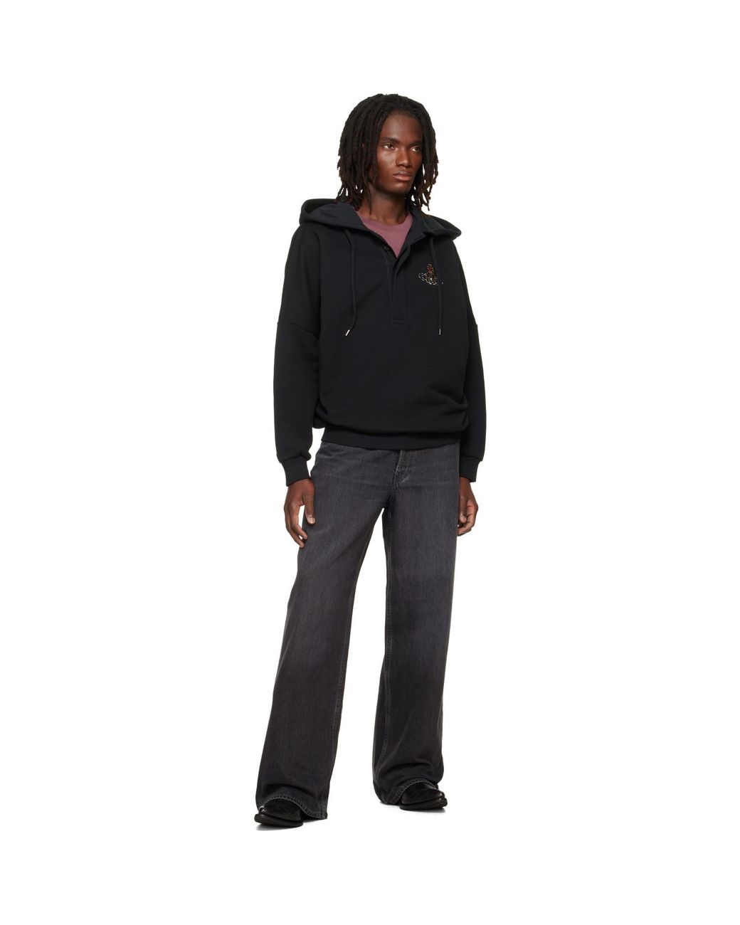 Vivienne Westwood Black Batwing Hoodie for men