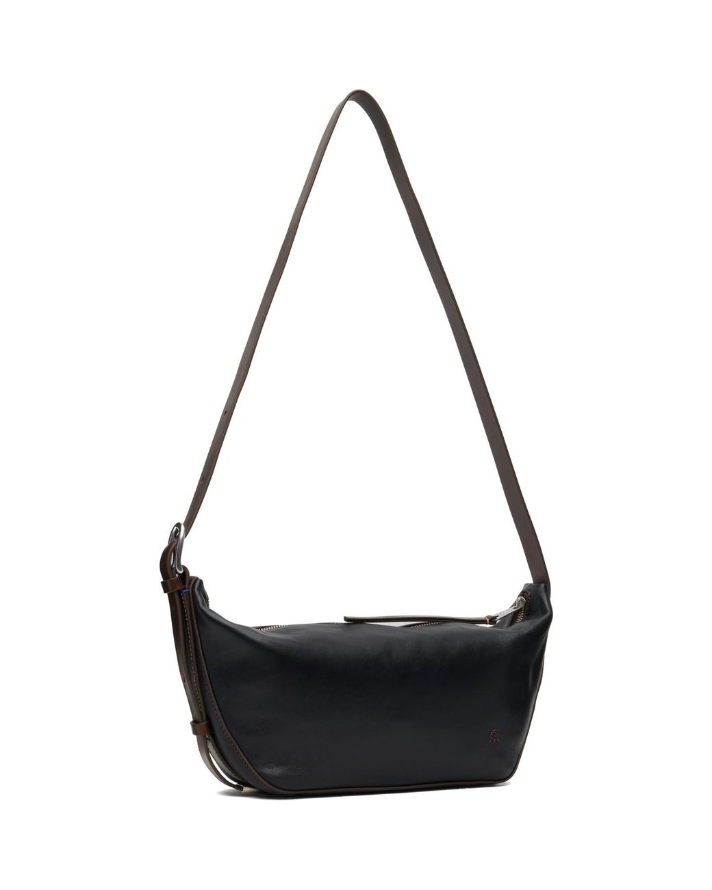 Paul Smith Black Leather Sling Crossbody Bag for men