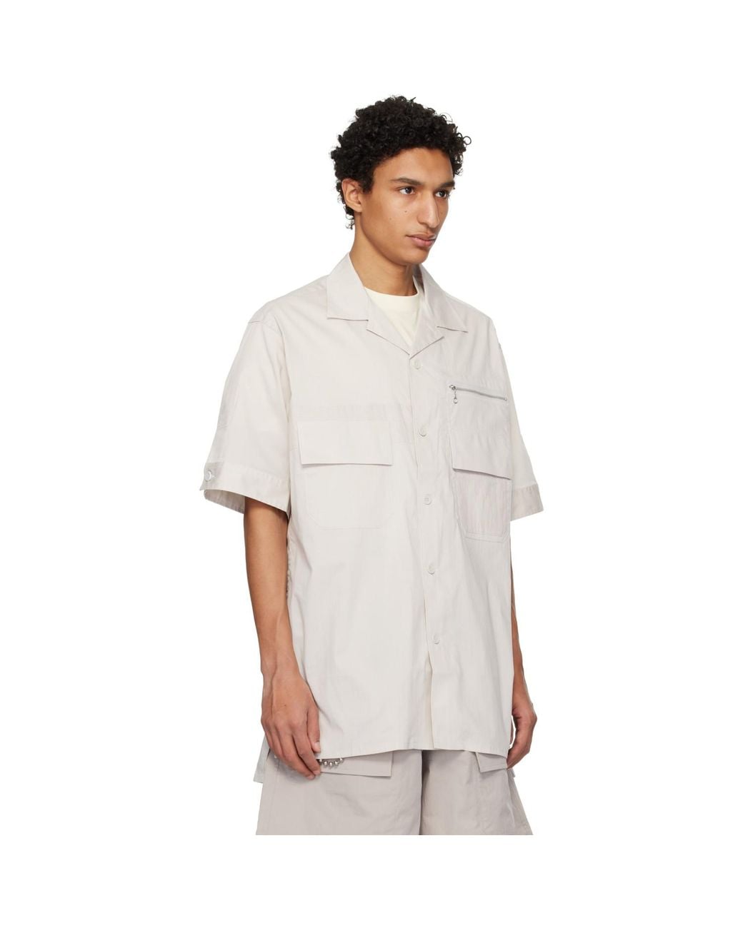 Y-3 White Ut Short Sleeve Shirt for men