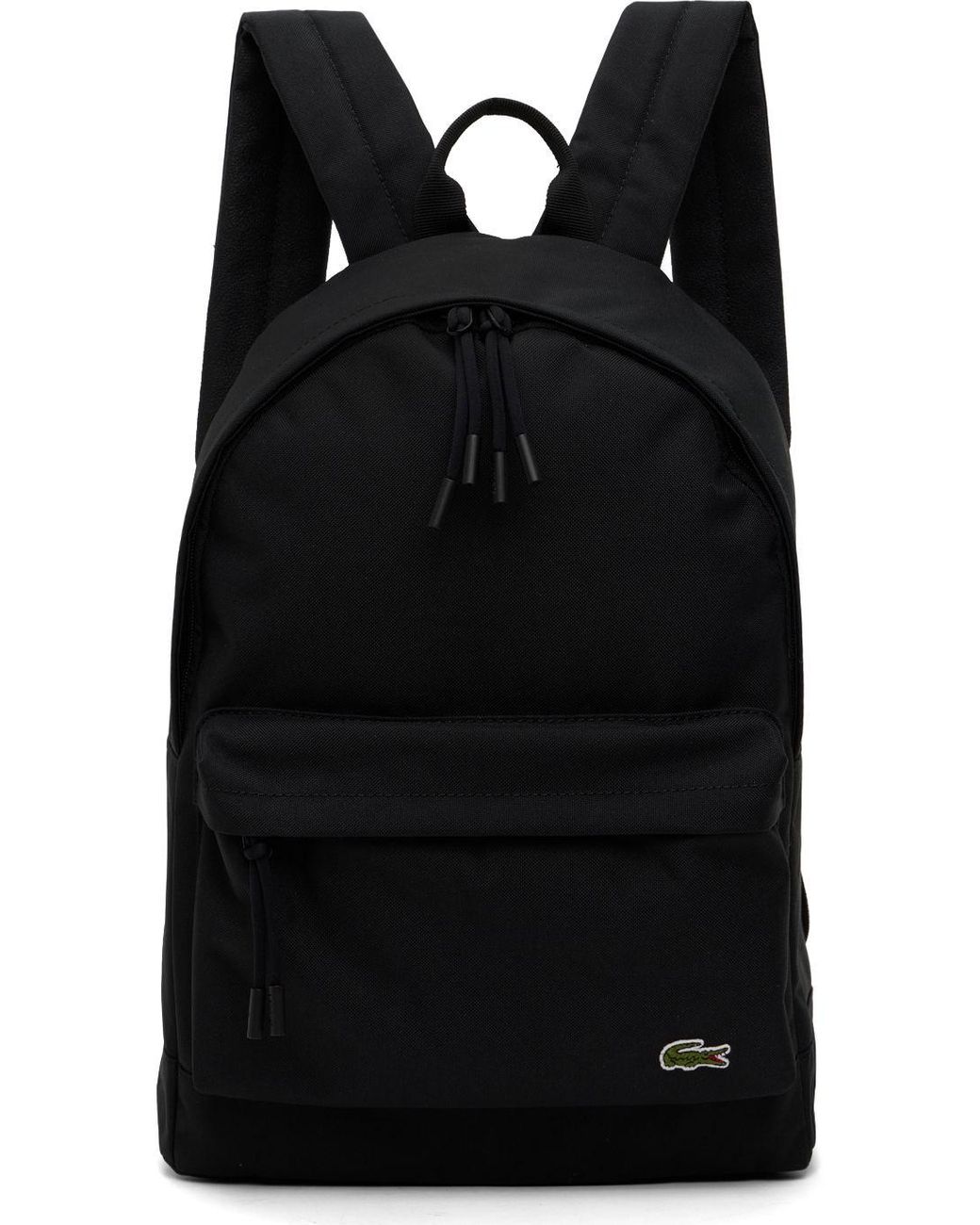 Lacoste Men's The Blend Monogram Canvas Backpack - One Size In Black