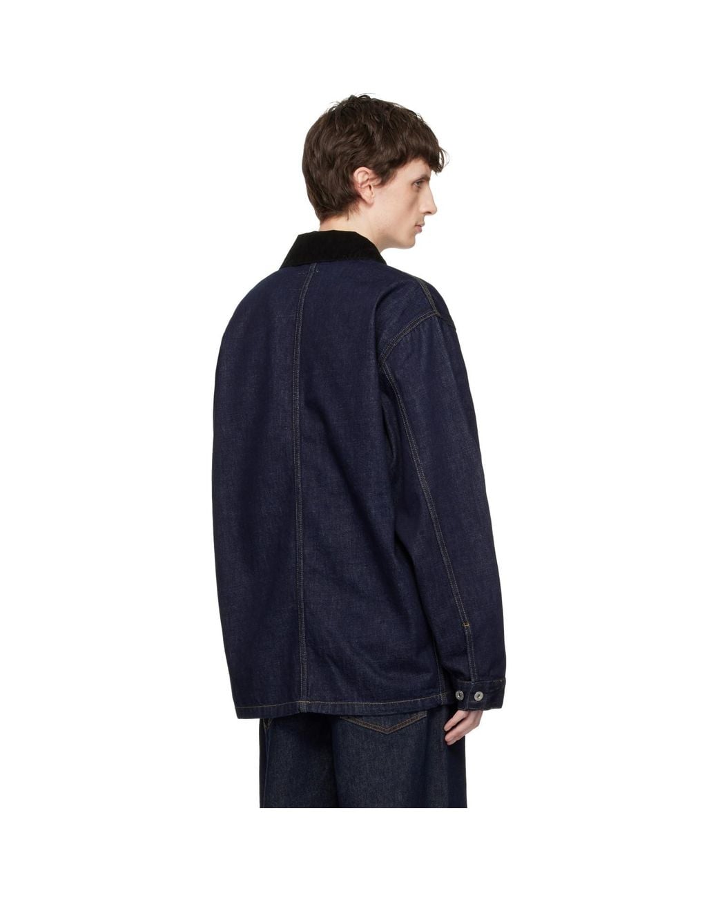 Carhartt Blue Warren Denim Chore Coat for men