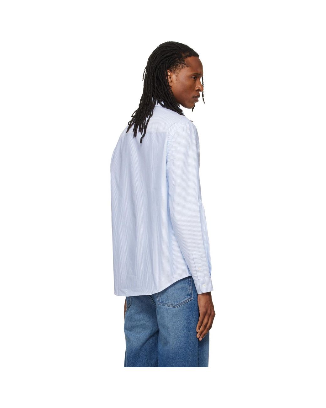 A.P.C. Blue New Greg Shirt for men