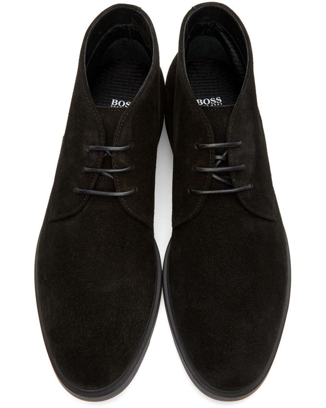 BOSS by HUGO BOSS Black Firstclass Desert Boots for Men | Lyst