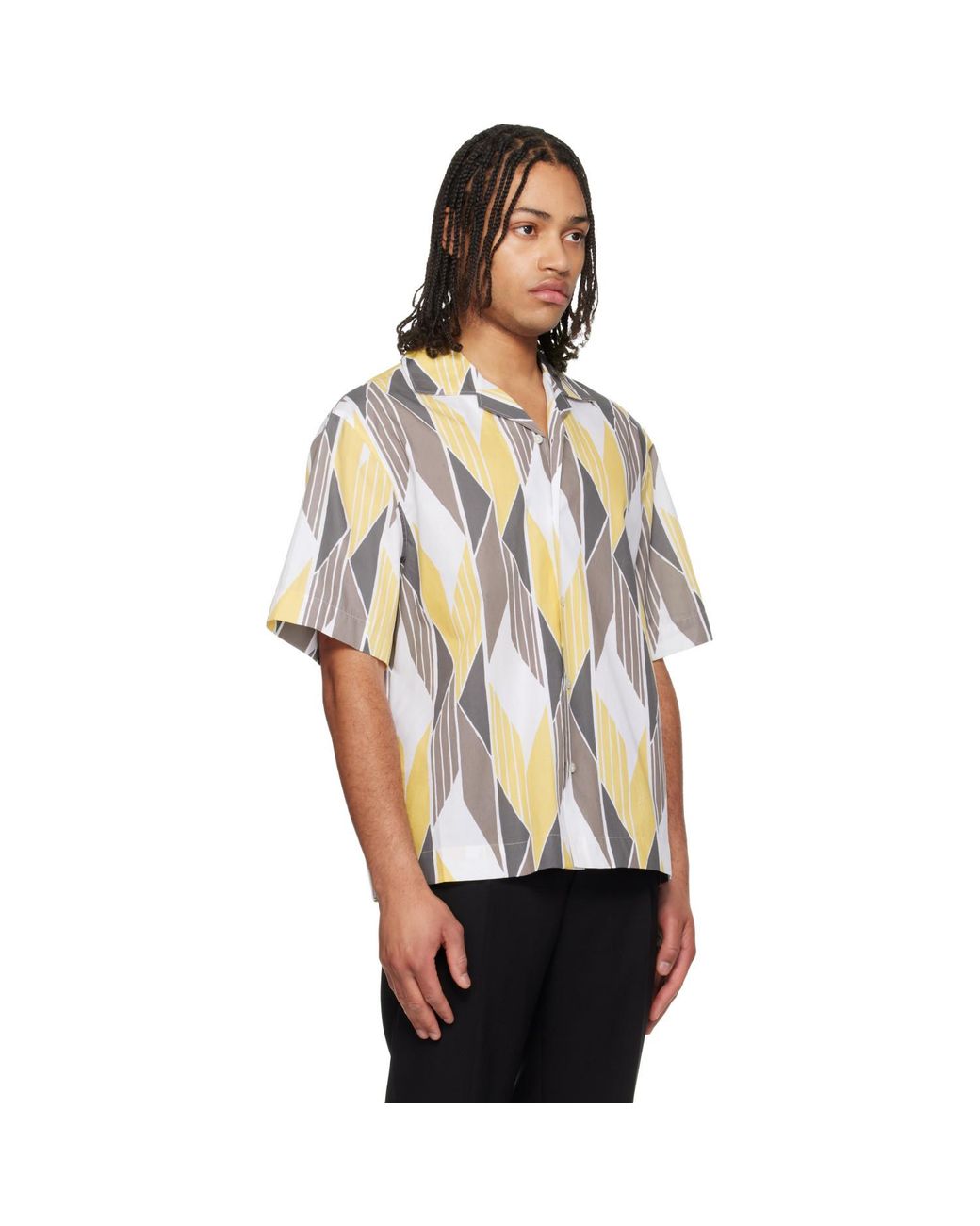 HUGO Black Camp Collar Shirt for men