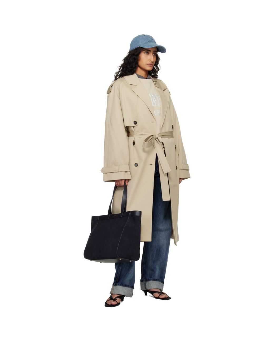Anine Bing Black Medium Rio Tote
