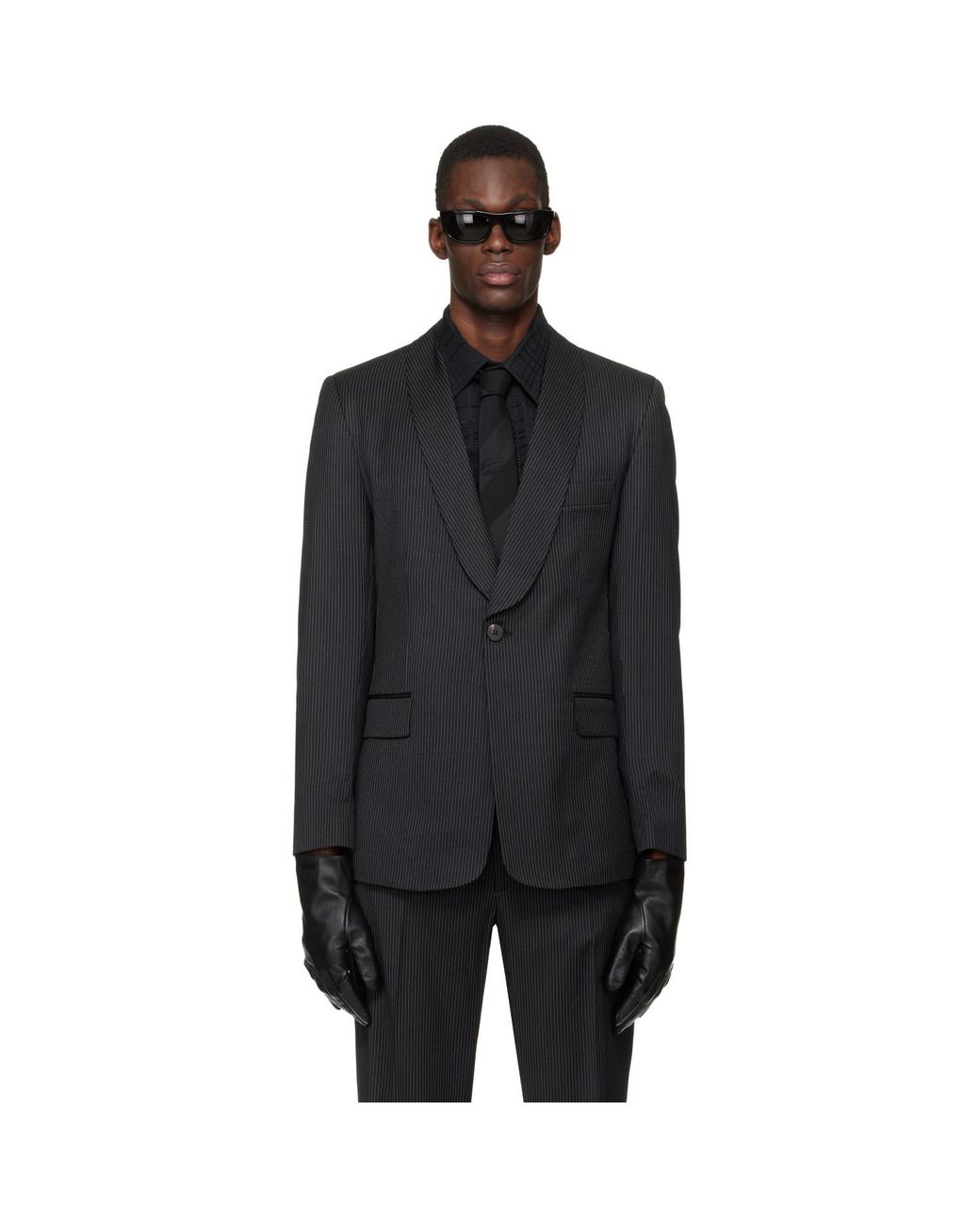 Ernest W. Baker Black Tuxedo Blazer for men