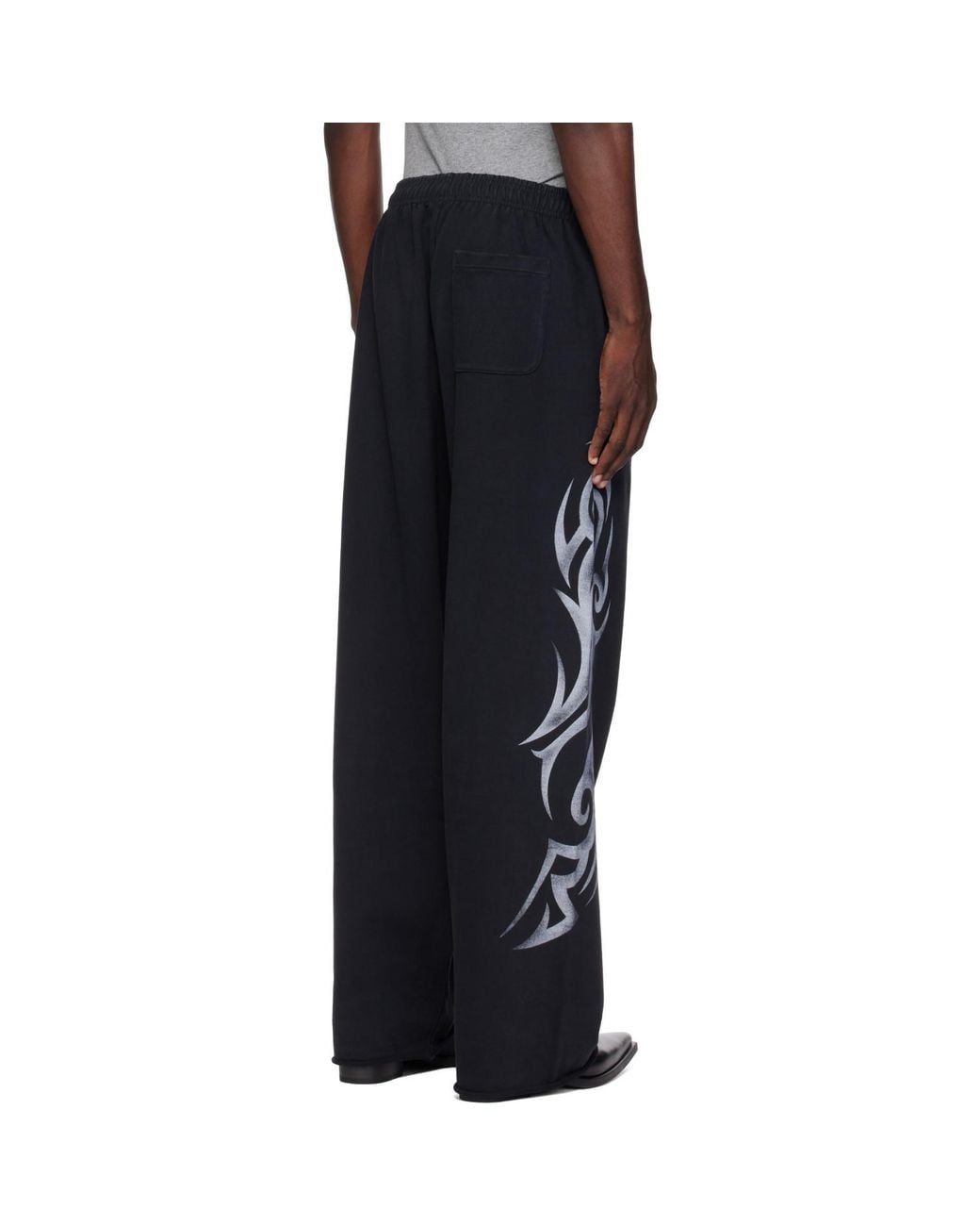 Vetements Black Graffiti Sweatpants for men