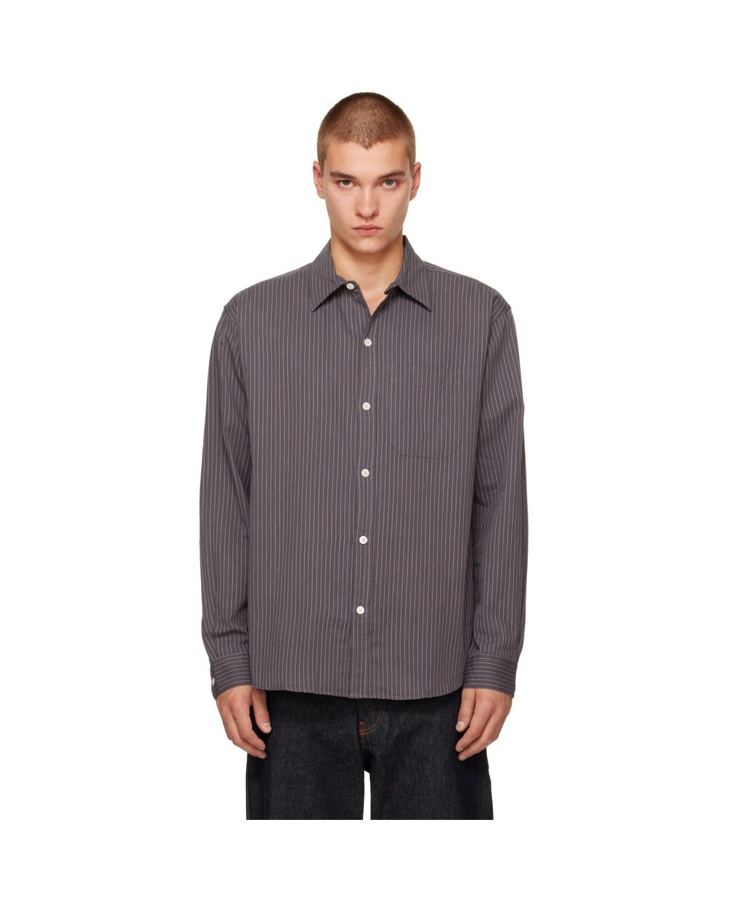 mfpen Gray Distant Shirt for men