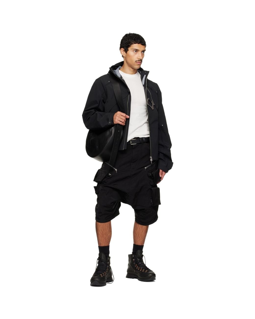 HELIOT EMIL Black Mare Bag for men