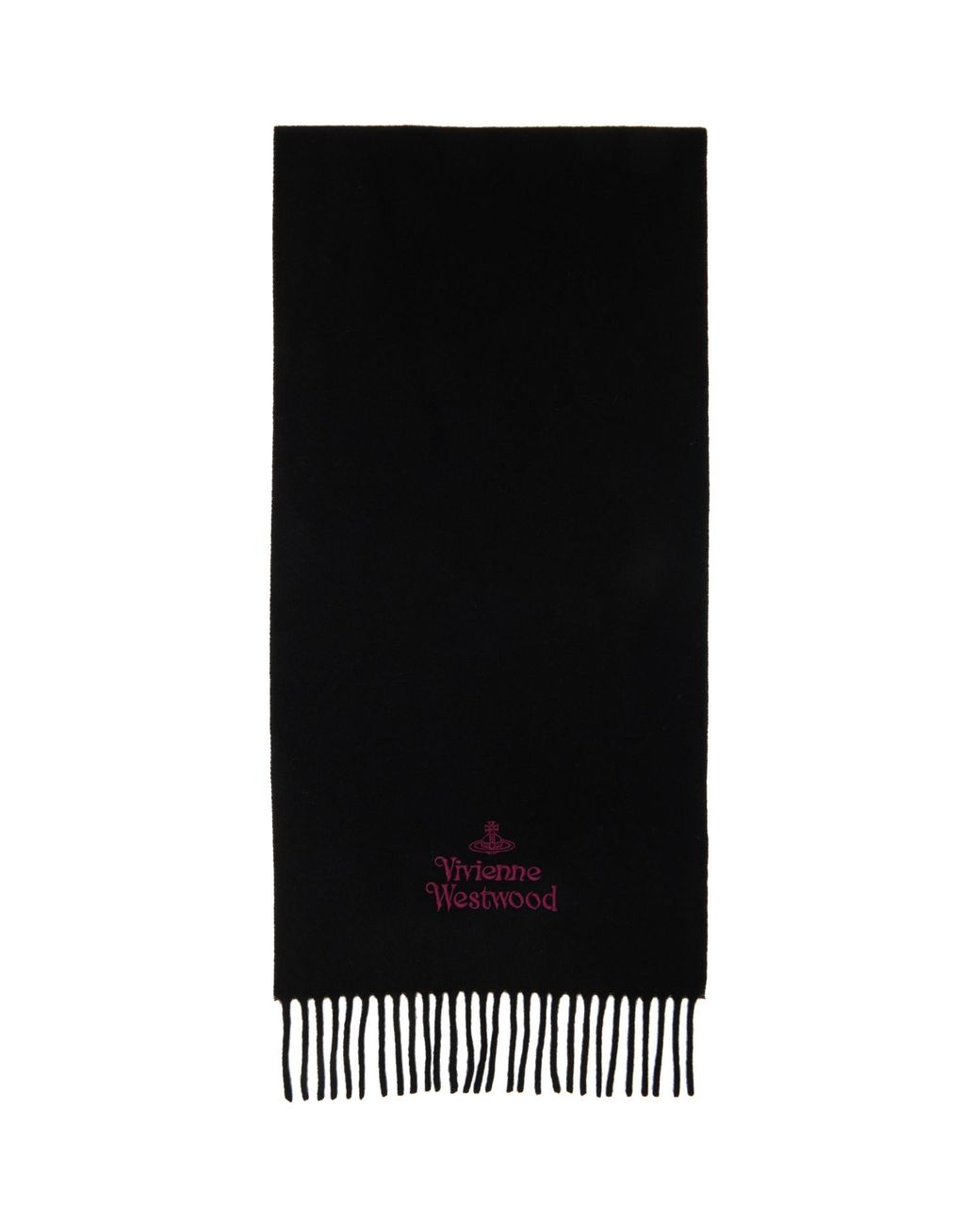 Vivienne Westwood Black Embroidered Scarf