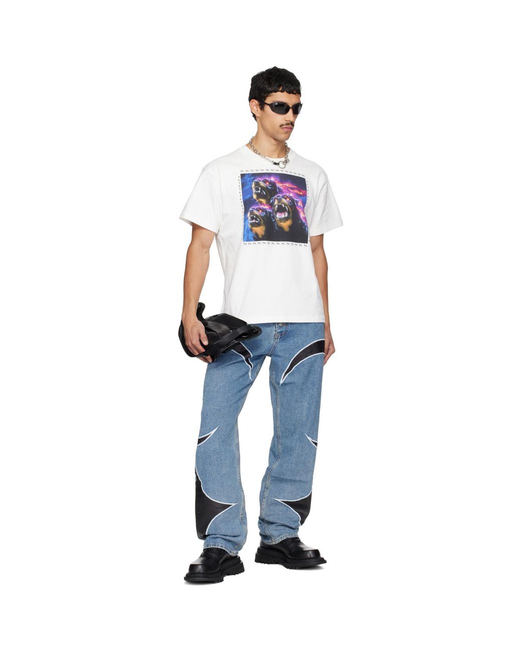 THUG CLUB Blue Samja T-Shirt for men