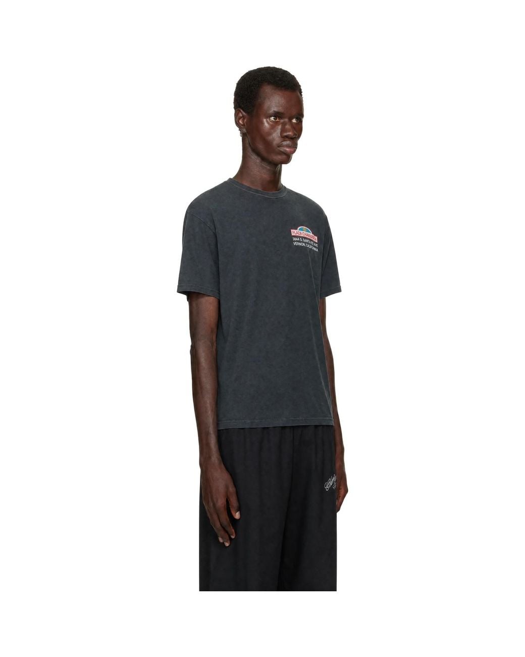 Willy Chavarria Black 'Plaza Chavarria' Easy T-Shirt for men